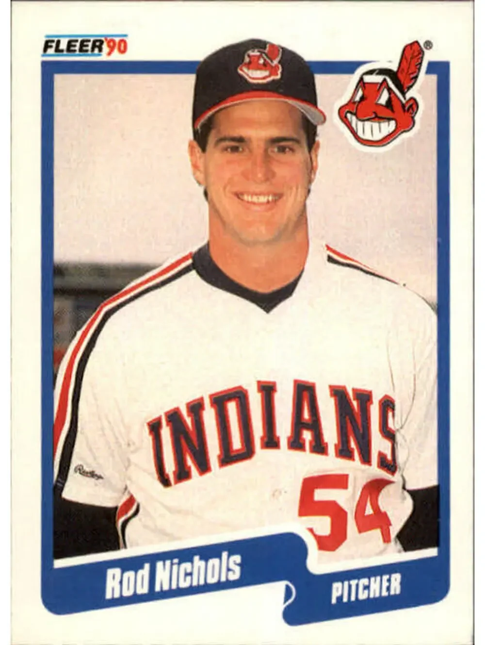 1990 Rod Nichols Fleer Baseball Card #497